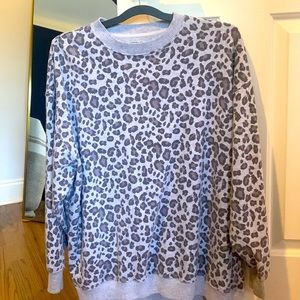Cheetah Print Sweatshirt